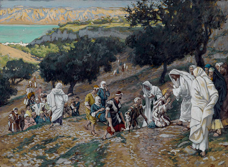 Jésus guérit aveugles et boiteux