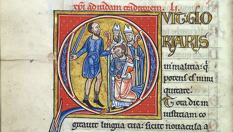 Initiale du Psaume 51