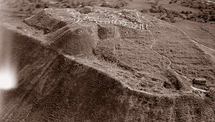 Photo aérienne du tell prise en 1937