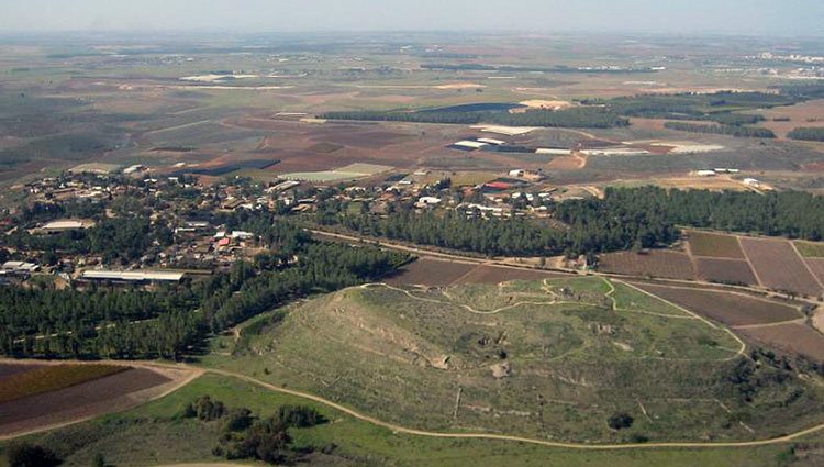 vue aérienne de tel Lakish